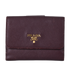 Prada Small Wallet, &pound;150, Accessories, Purple, Leather, Front view